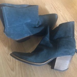 Matisse Blue Suede Bootie